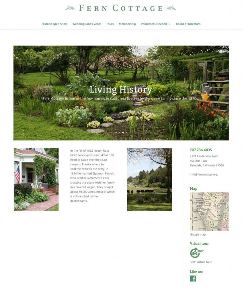 Historic Fern Cottage website