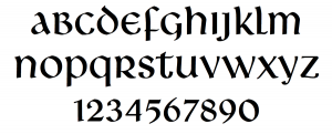Libra, uncial typeface from Bitstream
